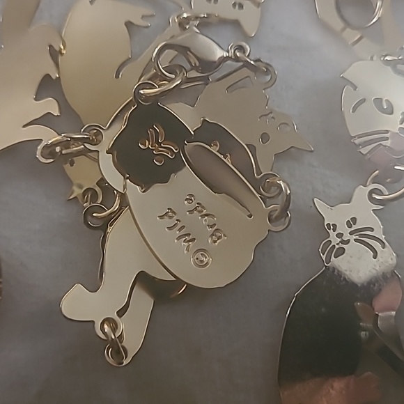 Vintage Wild Bryde Gold Tone Cat Necklace and earrings New beutiful gold tone - Picture 7 of 7